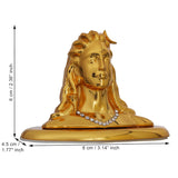Load image into Gallery viewer, Webelkart Premium Metal Adiyogi Shiva Statue for Home and Car Dashboard (Self Adhesive, 2.5 in) (Gold)
