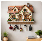 Load image into Gallery viewer, Webelkart Beautiful Sweet Home Key Holder for Home/Office Decor | Decorative House Key Hanger for Wall Key Chain for Home Entrance, Living Room Key Chain Holder (12" Inches)