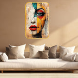 Load image into Gallery viewer, Webelkart Premium Art Flow Abstract Woman Face Wall Painting For Home Decor, Wall Art For Office Decor. Home Decor Item (18x12 Inches) Large Decorative Wall Art