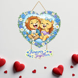Load image into Gallery viewer, Webelkart Premium Couple Wall Hanging for Home Decor | Couple Gifts Forever Together Couple Design,Valentine Gift Item for Girlfriend/Boyfriend/Husband Wife Living Room Decoration (6)