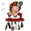 Load image into Gallery viewer, Webelkart Premium Cute Krishna Key Holder for Home/Office Decor/Key Hanger for Wall Decor,Decorative Item for Home (Red)
