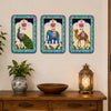 गैलरी व्यूवर में इमेज लोड करें, Webelkart Premium Set of 3 Indian Animal Wall Paintings For Wall Decor | Peacock, Elephant &amp; Camel Artwork |Wall Decor for Living Room, Bedroom, Office &amp; Hallway | UV Printed Rajasthani Painting 12x9