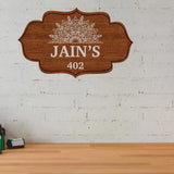 Load image into Gallery viewer, Webelkart Premium Wooden Custom Name Plate For Home Entrance,Wood House Name Plate,Home Entrance Outdoor Decor Item (12 x 7" Inches) customized name plate