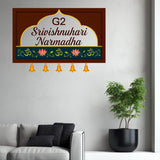 Load image into Gallery viewer, Webelkart Customised House Name Plate For Home Entrance Outdoor - Wooden Door name plates | Name Plate For Home, Office &amp; Home Entrance (14 x 10 inches)