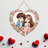 Load image into Gallery viewer, Webelkart Premium Couple Wall Hanging for Home Decor | Couple Gifts Forever Together Couple Design,Valentine Gift Item for Girlfriend/Boyfriend/Husband Wife Living Room Decoration (2)