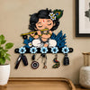 Load image into Gallery viewer, Webelkart Premium Cute Krishna Key Holder for Home/Office Decor/Key Hanger for Wall Decor,Decorative Item for Home (Sky-1)