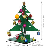 गैलरी व्यूवर में इमेज लोड करें, Webelkart Premium Artificial Mini Christmas Tree with 20 Ornamnets Table Decor Tree with Wooden Base and Balls - Xmas Table Top Tree for Home and Office Decor - Christmas Decoration Item