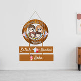 Load image into Gallery viewer, Webelkart Premium Wooden Family Designer Customised Wall Hanging, Name Plate For Home Entrance outdoor, Wooden Hanging House Name Plate - Personalised family wall hanging - 16 x 10 inches