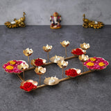 Load image into Gallery viewer, Webelkart Decorative Rangoli Stand Handcrafted Diya for Diwali Decorationfor Bowl for Floating Flowers and Tea Light Candles Home and Table Decor| Diwali Decoration Items (23&quot; Inches)