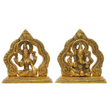 Load image into Gallery viewer, Webelkart Premium Lord Laxmi Ganesha Pair for Diwali Pooja,Diwali Decoration Items for Home,Ganesh Ji ki Murti,Pair of Laxmi Ganesh Idol Sculpture (5&quot; Inches)