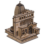 Load image into Gallery viewer, Webelkart Premium Khatu Shyam Ji Wooden Temple for Home Decoration car Dashboard Wooden Temple for Office - Khatu Shyam Mandir Model (8.66&quot; Inches) (Brown Finish)