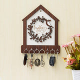 Load image into Gallery viewer, Webelkart Premium Family Designer Wooden Key Holder for Home/Office Decor, Key Holder for Wall Decor/Key Chain for Home Decor (12" inches)