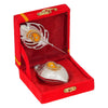 गैलरी व्यूवर में इमेज लोड करें, Webelkart Beautiful Decorative Silver Kumkum Box With Leaf And Red Velvet,Roli|Chawal|Chandan|Haldi|Kumkum Puja Box|Sindoor Box- Diwali Gift Item,Roli Chawal Box,Pooja Artical