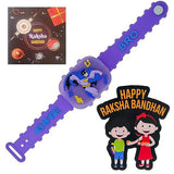 Load image into Gallery viewer, Webelkart Antique Cute Bro Kids Rakhi Of Girls And Boys With Magnet, Rakhi Set For Bro,Sister Band Bracelet Cartoon Rakhi And Beautiful Greeting Card And Roli Chawal Pack