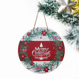 Load image into Gallery viewer, Webelkart Merry Christmas Printed Wall Hanging for Home and Office Decor Christmas Door Hanging Decorations Items (Multi Color_14.5 inches)