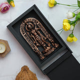 गैलरी व्यूवर में इमेज लोड करें, JaipurCrafts Premium Lord Ayodhya Ram Murti Showpiece | Ram ji ki Murti Lalla Statue in Ayodhya Mandir for Home and Office Decor (9.5&quot; Inches Color-Black and Copper) Shree Ram Ji Ki Murti