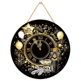 गैलरी व्यूवर में इमेज लोड करें, Webelkart Premium New Year Wooden Wall Hanging for Home and Office Decor, Decorative Holiday Party Ornament,Home Decor Item (10&quot; Inches)
