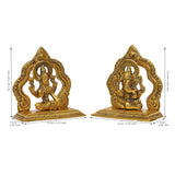 Load image into Gallery viewer, Webelkart Premium Lord Laxmi Ganesha Pair for Diwali Pooja,Diwali Decoration Items for Home,Ganesh Ji ki Murti,Pair of Laxmi Ganesh Idol Sculpture (5&quot; Inches)
