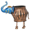 गैलरी व्यूवर में इमेज लोड करें, Webelkart Premium Elephant Designer Candle Holder for Home | Handcrafted Decorative Tealight Holder with Elephant Showpiece &amp; Stand Tealight Candle Holder, Hand-Painted (8" in)