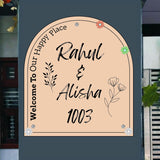 Load image into Gallery viewer, Webelkart Premium Designer Customised Acrylic Name plate for home Entrance Outdoor, Personalised Name Plate for house -11 x 14 inches