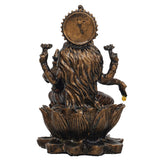 गैलरी व्यूवर में इमेज लोड करें, Webelkart Premium Bronze Laxmi Ji Idol Statue for Home and Office Decor| laxmi ji murti for Home and Diwali Pooja Decorations| Diwali Puja Idols (7&quot; Inches, ColdCast Resin)