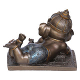 गैलरी व्यूवर में इमेज लोड करें, Webelkart Polyresin Book Reading Ganesha murti for Home,Ganesha Idol Statue Showpiece |Decoration Items for Home Decor|Table Decorative Gifts(6&quot; Inches)