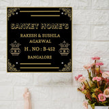 Load image into Gallery viewer, Webelkart Premium Acrylic Office Name Plate with Company Logo, Business Name Board,Office Decor Item,Name Plate For Home Entrance (12 x 12&quot; Inches)