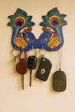 Load image into Gallery viewer, Webelkart Premium Peacock Key Holder for Wall Decor,Handcrafted Peacock Key Hanger| Decorative Item Key Stand (9" Inches)