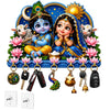 Load image into Gallery viewer, Webelkart Premium Radha Krishna Wooden Key Holder for Home Decor, Wall Mount Key Hanger, Key Chain Holder for Wall, Living Room, Pooja Room (Blue)