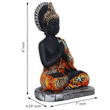 Load image into Gallery viewer, JaipurCrafts Premium Meditating Gautam Buddha in Sitting Statue Showpiece for Home and Office Decor (9 Inches,Multi)