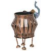 गैलरी व्यूवर में इमेज लोड करें, Webelkart Premium Elephant Designer Candle Holder for Home | Handcrafted Decorative Tealight Holder with Elephant Showpiece &amp; Stand Tealight Candle Holder, Hand-Painted (8" in)