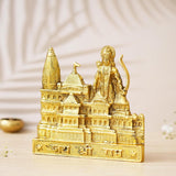 गैलरी व्यूवर में इमेज लोड करें, Webelkart Premium Ram Mandir Ayodhya Metal Temple Beautiful Mandir Pooja Room Home Decor Office/Home Temple (Size-8&quot;) Gold