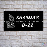 Load image into Gallery viewer, Webelkart Premium Acrylic Customised Name plate for home Entrance And Office Custom name plate for Home and Shops - 12 x 6 inches