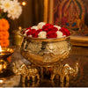 Load image into Gallery viewer, Webelkart Premium Decorative Gold Plated Urli Bowl | Floating Flower Bowl for Home Décor | Urli for Living Room,Temple | Ideal for Diwali, Wedding &amp; Housewarming Gift (4.5" Inches)