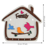 Load image into Gallery viewer, Webelkart Premium Cute Birds Hut Shape Wooden Keys Hanger for Home/Office Decor, Key Holder for Wall Decor/Home Decorative Gift Item (Off White)
