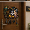 Load image into Gallery viewer, Webelkart Radha Krishna Key Holder for Home Decor, Key Chain Holder for Wall, Living Room, Wall Mount Key Hanger,Pooja Room Home Decor Item (10 Inches)
