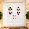 Load image into Gallery viewer, Webelkart Premium Purple Set of 2 with Shubh Labh Wall Hanging for Diwali Decoration| Wall Decor |Temple Decor Wall Hanging |Pooja and Home Decor Hanging (Elephant) (Purple)