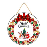 गैलरी व्यूवर में इमेज लोड करें, Webelkart Antique Merry Christmas Printed Wall Hanging/Front Door Hanging for Home and Christmas Decorations Items Christams Hanging (10&quot; inches)