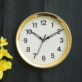 गैलरी व्यूवर में इमेज लोड करें, JaipurCrafts Antique Plastic Wall Clock for Home and Office Decor/Office Wall Clocks/Wall Clock for Living Room/Diwali Decorations Items (Noiseless, 8 Inches (Gold)