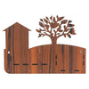 Load image into Gallery viewer, Webelkart Beautiful Wooden House Keys Hanger for Home Decor, Key Holder with Mobile Charging and Remote Stand for Home/Office Decor, Key Holder for Wall Decor (12" Inches)