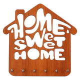 गैलरी व्यूवर में इमेज लोड करें, JaipurCrafts Customisation Home Sweet Home Wooden Key Hanger for Home/Office Decor (9&quot; Inches)
