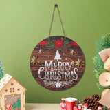 Load image into Gallery viewer, Webelkart Premium Merry Christmas Printed Wall Hanging/Door Hanging for Home and Office Decor Christmas Decorations Items (Wood Color_14.5 inches)