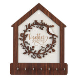Load image into Gallery viewer, Webelkart Premium Family Designer Wooden Key Holder for Home/Office Decor, Key Holder for Wall Decor/Key Chain for Home Decor (12" inches)