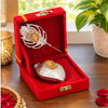 गैलरी व्यूवर में इमेज लोड करें, Webelkart Beautiful Decorative Silver Kumkum Box With Leaf And Red Velvet,Roli|Chawal|Chandan|Haldi|Kumkum Puja Box|Sindoor Box- Diwali Gift Item,Roli Chawal Box,Pooja Artical