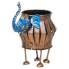 गैलरी व्यूवर में इमेज लोड करें, Webelkart Premium Elephant Designer Candle Holder for Home | Handcrafted Decorative Tealight Holder with Elephant Showpiece &amp; Stand Tealight Candle Holder, Hand-Painted (8" in)