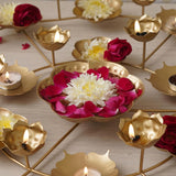 गैलरी व्यूवर में इमेज लोड करें, JaipurCrafts Decorative Rangoli Stand Handcrafted Diya for Diwali Decorationfor Bowl for Floating Flowers and Tea Light Candles Home and Table Decor| Urli Bowl for Home Decor
