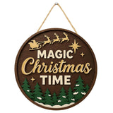 Load image into Gallery viewer, Webelkart Antique Merry Christmas Printed Wall Hanging/Door Hanging for Home and Christmas Decorations,Wall Hanging (10&quot; Inches)