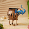 गैलरी व्यूवर में इमेज लोड करें, Webelkart Premium Elephant Designer Candle Holder for Home | Handcrafted Decorative Tealight Holder with Elephant Showpiece &amp; Stand Tealight Candle Holder, Hand-Painted (8" in)