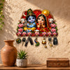 Load image into Gallery viewer, Webelkart Premium Radha Krishna Wooden Key Holder for Home Decor, Wall Mount Key Hanger, Key Chain Holder for Wall, Living Room, Pooja Room (Red)
