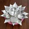 Load image into Gallery viewer, Webelkart Premium Handcrafted Diya for Puja Temple Decoration with Velvet Box, Diya for Diwali - Lotus Shape,Oil Lamp for Home Mandir Pooja Articles- Diwali Festive Gifts (5.5" in)